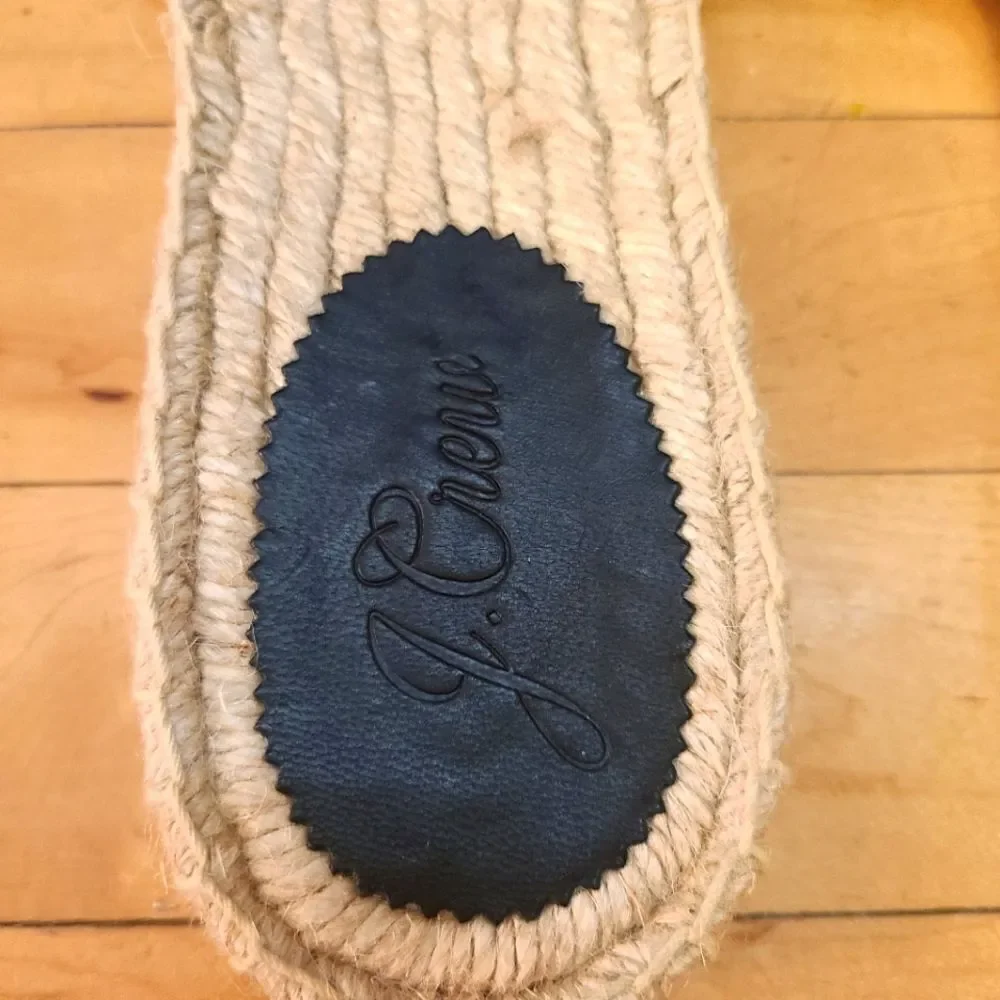 J. Crew Raffia Slip-on Espadrille Sandals